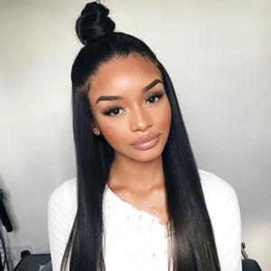 100% Human Hair Black Color Lace Front Wig 40 inch Long Hair Clearance Best Pices