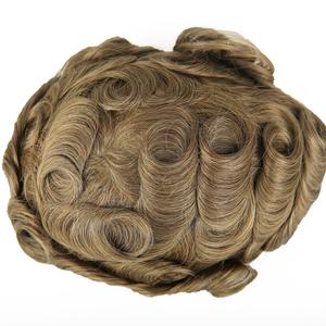 100% Virgin Human Hair Systems Thin Skin Brown V-LOOP Marketable For Sale