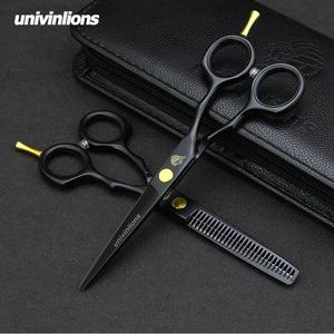 5.5" Black Professional Hair Cutting Scissors And Thinning Hair Shears Barber Scissors Free Shipping The Cheapest
