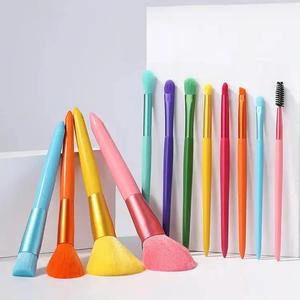 Rainbow Premium Makeup Brushes synthetic kabuki pro makeup brushes ( Pack of 12 Brushes) Online Online Cheap Online