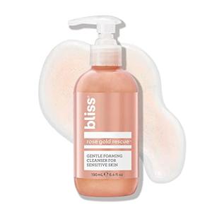 Bliss Rose Gold Rescue Foaming Face Wash - 6.4 Fl Oz - Cleanser for Sensitive Skin - Rose Water - Gently Removes Makeup - Non-Drying - Clean - Vegan & Cruelty-Free Cheap Sale Manchester
