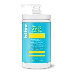 Bliss Body Butter - Lemon and Sage Body Butter - Maximum Moisture Cream - 32 Fl Oz - Body Lotion for Dry Skin - Long-Lasting Moisturizer for Women & Men - Vegan & Cruelty-Free Get Authentic For Sale