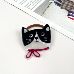 Cartoon Cat Hair Tie - Black And White Many Kinds Of Cheap Pice
