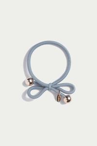 Hair Tie Gold Bead - Dusty Blue 2025 New Cheap Pice
