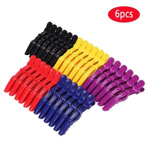 6pcs Plastic Hair Clip Hairdressing Clamps Claw Section Alligator Clips Barber For Salon Styling Hair Accessories Hairpin new Buy