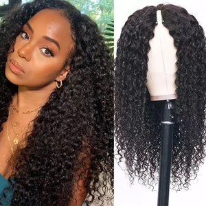 Curly Real Human Hair Beginner Friendly Easy Install V Part Wig Best Sale For Sale