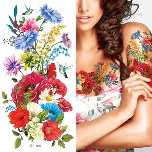 Supperb Temporary Tattoos - Summer Flower Bouquet (Set of 2) Pices Online