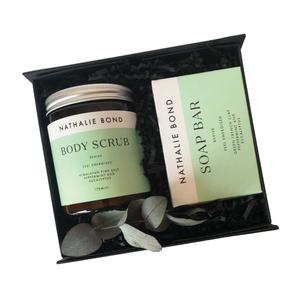 "Revive" shower set - peppermint & eucalyptus body scrub & soap bar Cheap Sale With Mastercard