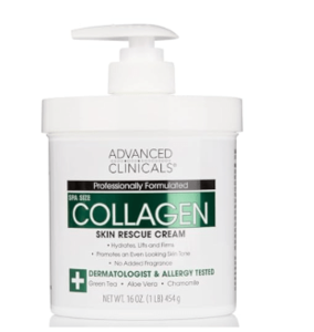 Advanced Clinicals Collagen Cream 454g (WHOLESALE MINIMUM OF 6) Best Pices Sale Online