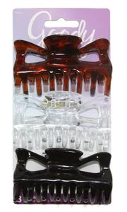 Goody Classics Large Rectangle Claw Clip - 3 Pack Cheap Sale Reliable