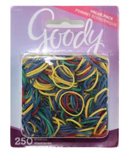 Goody Assorted Rubberband Elastic Pony Tails - 250 Count Discount Exclusive