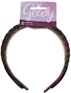 Goody Classics Basket Weave Braided Headbands - 2 Count Clearance Pictures