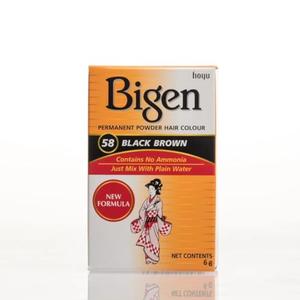 #58 Black Brown Bigen Permanent Powder - 3 Pack Online Online With Mastercard