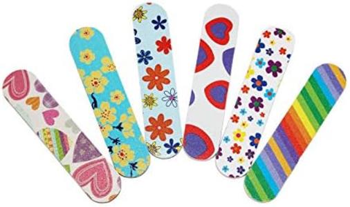 (1 Dozen) Pack of 3 Colorful Girly Mini Emery Board Nail Files Manchester Cheap Pice
