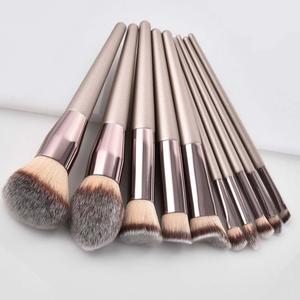 Luxury Champagne Makeup Brushes Set For Foundation Powder Blush Eyeshadow Concealer Lip Eye Make Up Brush Cosmetics Beauty Tools Discount Professional