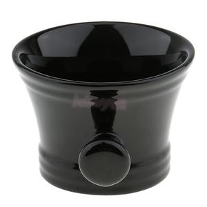 Durable Black Ceramics Salon Barber Shaving Brush Mug Bowl Men's Hair Beard Shave Soap Cup Shaving Grooming Tool for Men Outlet New