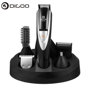 Digoo DG-800B 12 in 1 Hair Clipper Kit Men's Electric Grooming Trimmer for Beard Nose Ear Facial Body Waterproof USB Cordless Sale Online Cheap