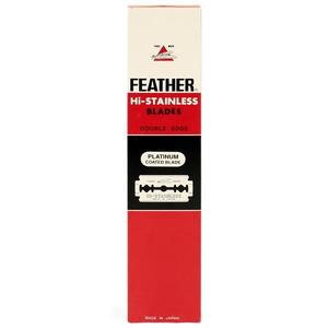 100 Black Feather Double-Edge Safety Razor Blades Marketable Sale Online