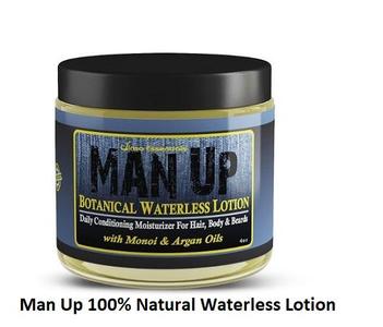 Man Up 100% Natural Waterless Lotion With Mastercard