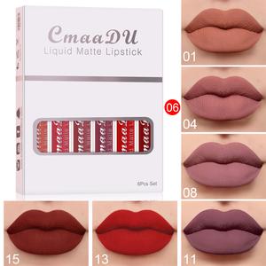 6 Boxes Of Matte Non-stick Cup Waterproof Lipstick Long Lasting Lip Gloss Store Cheap Online