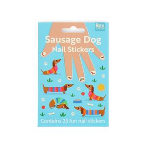 Children's Nail Stickers - Sunny Sausage Dog 2025 Cheap Pice