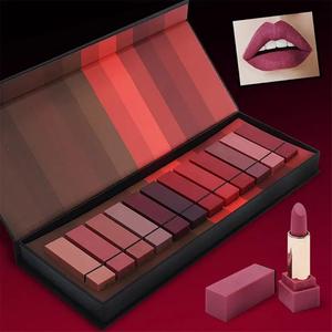 12 color square tube lipstick Online Online High Quality