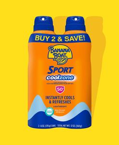 Banana Boat Sport Cool Zone Spray SPF 50 Twin Pack Cheap Sale Online Online