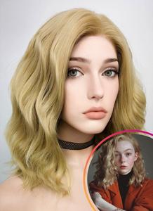 Blonde Wavy Lace Front Synthetic Wig LF418 Quality Free Shipping
