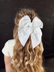 distressed white big bow Buy Cheap Latest