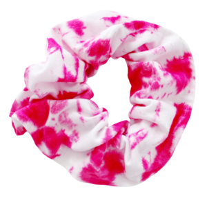 Shibori Pink Tie Dye Scrunchie, Ponytail Holder Marketable Online