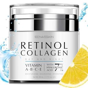 EnaSkin Retinol Face Moisturizer Collagen Cream, Rapid Facial/Neck Wrinkle Repair, Day/Night Anti Aging Firming Cream for Women & Men, Instant Lift & Deep Hydrating, 1.7 fl oz. Cheap Sale Cost