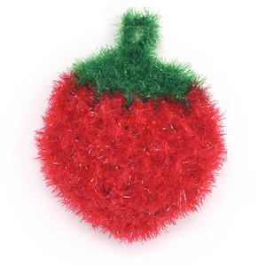 Fun Dish Reusable No Odor Crochet Scrubber Strawberry Design Discount Best Seller