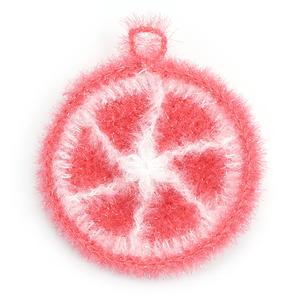 Fun Dish Reusable No Odor Crochet Scrubber Citrus Design For Sale For Sale