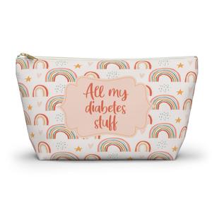 All My Diabetes Stuff Bag, Kids Girls Rainbow Diabetic Travel Zipper Pouch Diabetic Type 1 2 Accessory Medicine Child Gift Cases Cheap Websites