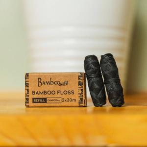 Bamboo Floss Refill 2 Pack - Charcoal Buy Cheap For Nice