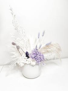 Everlasting energy potted dried flowers and crystal- Amethyst Cheap Sale 100% Guaranteed