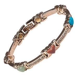 Womens Magnetic Therapy Bracelet, Heart Gemstones & Jewellery Gift Box Cheap Wiki