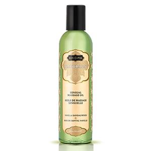 KAMA SUTRA Naturals Massage Oil Vanilla Sandalwood 8 fl oz - Massage Oil for Body - Natural Carrier Oils - Sensual Massage for Couples, Women, and Men Official Sale Online