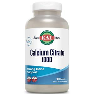 KAL Calcium Citrate 1000mg, Calcium Supplements for Women and Men, Bone Health, Teeth, Nervous, Muscular & Cardiovascular System Support, Gluten Free and Lab Verified, 60 Servings, 180 Tablets Cheap Sale Visit