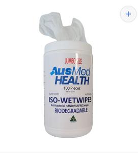 Anti-Bacterial Hand and Surface Wipes | Biodegradable (100 X-Large Wipes) Get To Buy