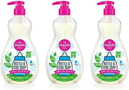 Dapple Baby Bottle Soap, Hypoallergenic Dish Soap for Baby Bottles, Powered by Plants, 1 Pump Included, Packaging May Vary, Fragrance Free, 16.9 Fl Oz (Pack of 3) Ebay