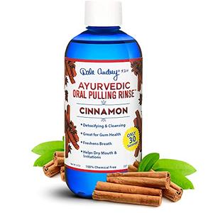 Dale Audrey Oil Pulling for Teeth and Gums | Made in USA Cinnamon Flavored Organic Sesame Oil Pulling| Ayurvedic Oil Pulling Rinse to Whiten Your Teeth & Freshen Your Breath Discount Fashionable