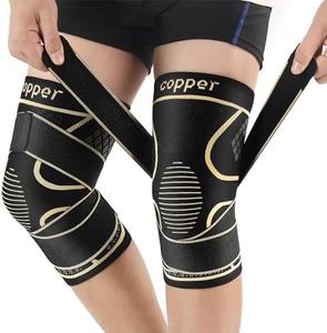 Copper Knee Braces with Strap for Knee Pain Women and Men(2 Pack), Knee Compression Sleeve for Arthritis, ACL, Meniscus Tear, Joint Pain Relief, Knee Support for Working, Running, Weightlifting(3XL) Discount Original