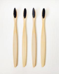 Biodegradable Bamboo Toothbrush With Charcoal Bristles Buy Online Cheap Pice