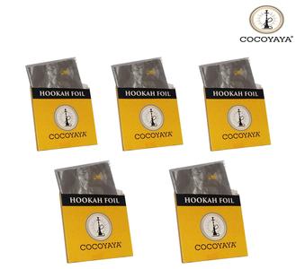 COCOYAYA Aluminium Foil Paper Precut for All Hookah (Pack of 5) Outlet Supply