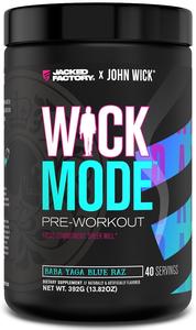 Jacked Factory X John Wick - Wick Mode Pre Workout Powder - Intense Energy, Battle-Ready Focus, Unstoppable Commitment, and Sheer Will - 40 Servings, Baba Yaga Blue Raz Enjoy Cheap Online