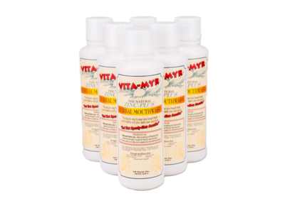 6 Pack VITA-MYR 16 Ounce Herbal Mouthwash Discount Tumblr