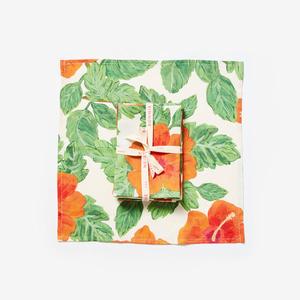 BONNIE & NEIL - NAPKINS (SET OF 6) - HIBISCUS RED Cheap Footlocker Finishline