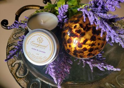 Amber & Lavender Spa Candle Discount Visit New