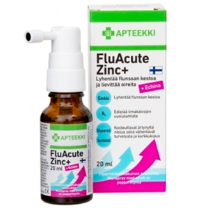 Apteekki FluAcute Zinc Piparminttu Echina 20 ml Collections Online